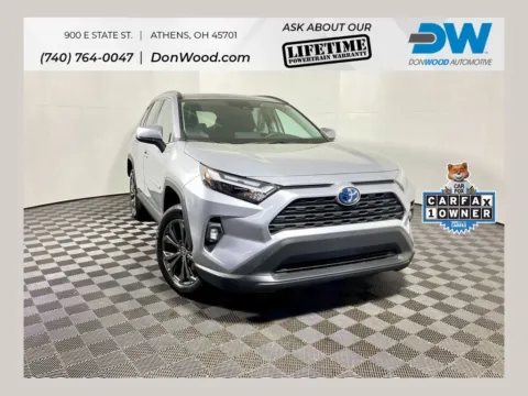 Silver 2022 Toyota RAV4 Hybrid XLE Premium for sale in Athens, OH