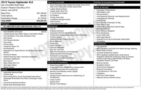 More photos of 2019 Toyota Highlander SE at Don Wood Toyota, OH