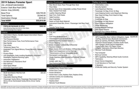 More photos of 2019 Subaru Forester Sport at Don Wood Toyota, OH