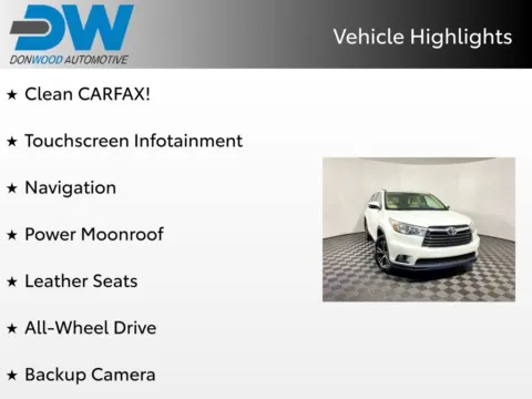 Another view of 2016 Toyota Highlander XLE V6 for sale in Athens, OH at Don Wood Toyota