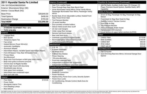 More photos of 2011 Hyundai Santa Fe Limited at Don Wood Toyota, OH