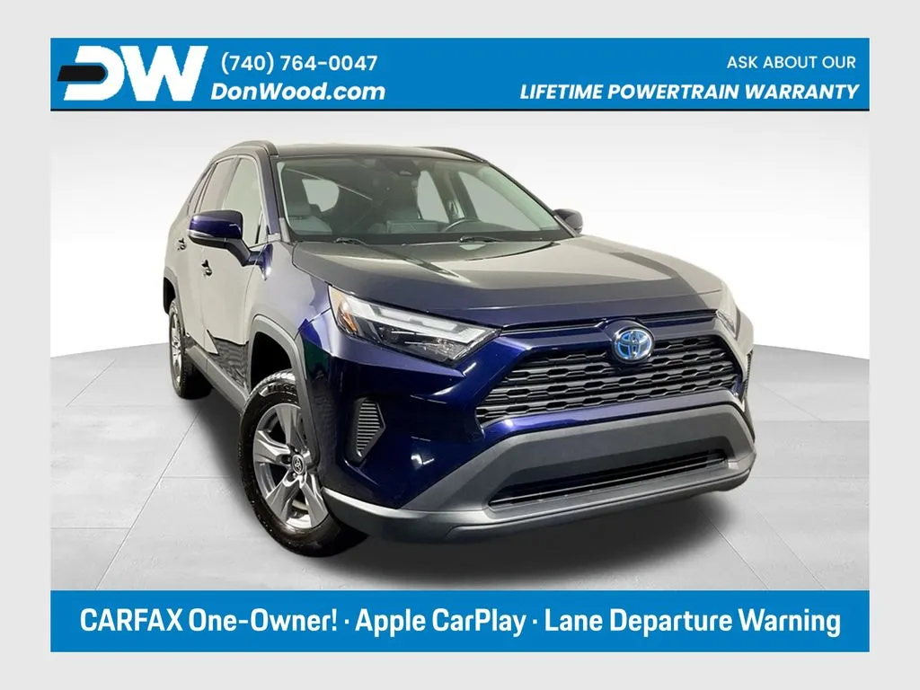 Blue 2022 Toyota RAV4 Hybrid XLE for sale in Athens, OH