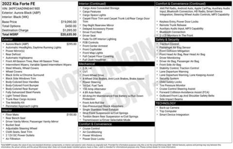 More photos of 2022 Kia Forte FE at Don Wood Toyota, OH