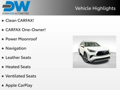 Another view of 2021 Toyota Highlander Platinum for sale in Athens, OH at Don Wood Toyota