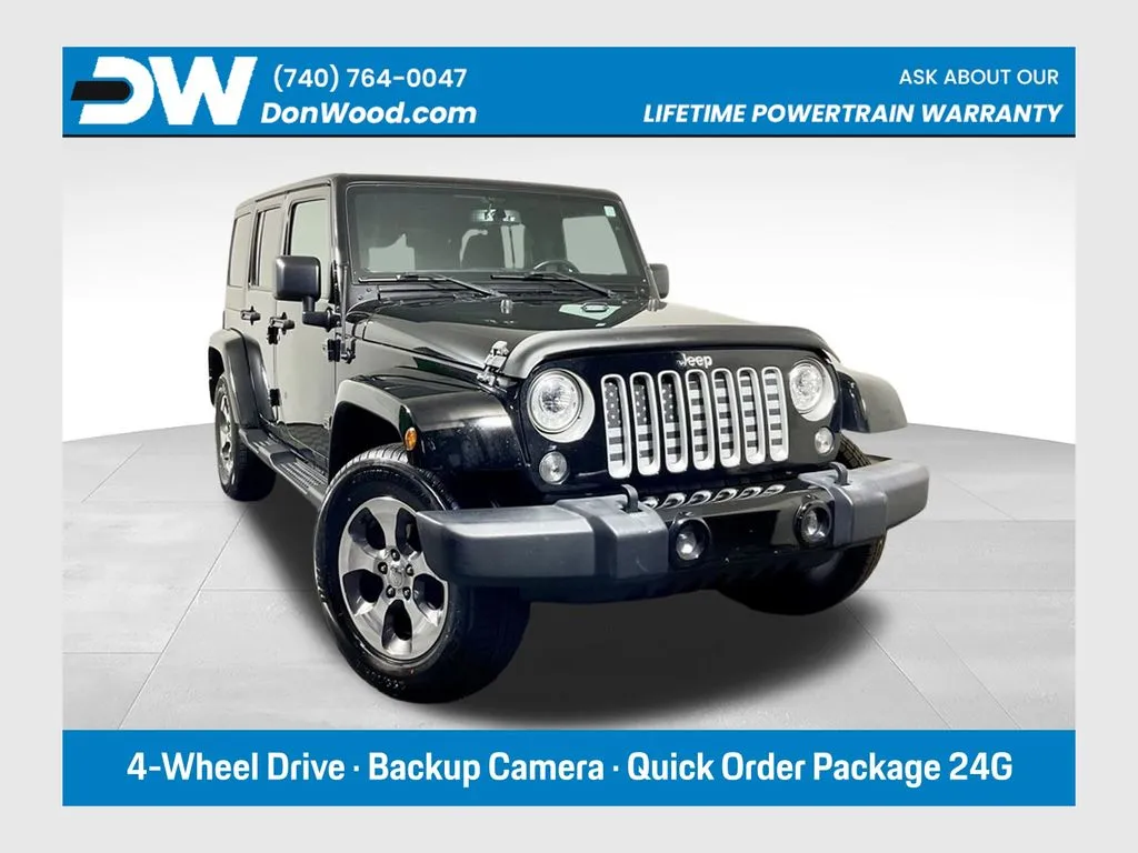 Black 2017 Jeep Wrangler Unlimited Sahara for sale in Athens, OH