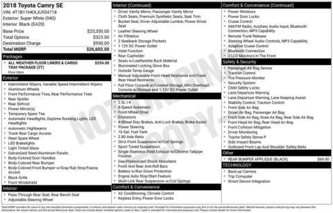 Another view of 2018 Toyota Camry LE for sale in Athens, OH at Don Wood Toyota