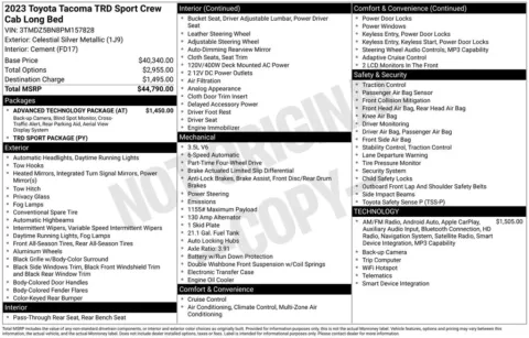 More photos of 2023 Toyota Tacoma TRD Sport at Don Wood Toyota, OH