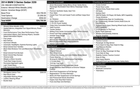 Another view of 2014 BMW 3 Series 320i for sale in Athens, OH at Don Wood Toyota