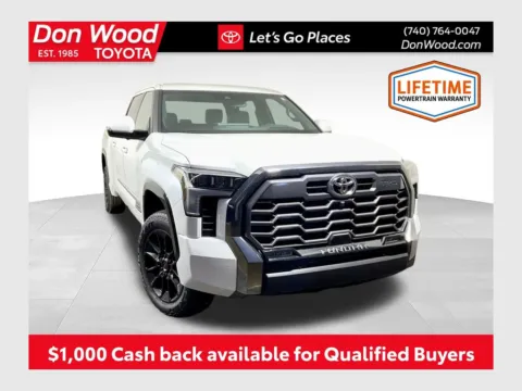 White 2026 Toyota Tundra Platinum for sale in Athens, OH