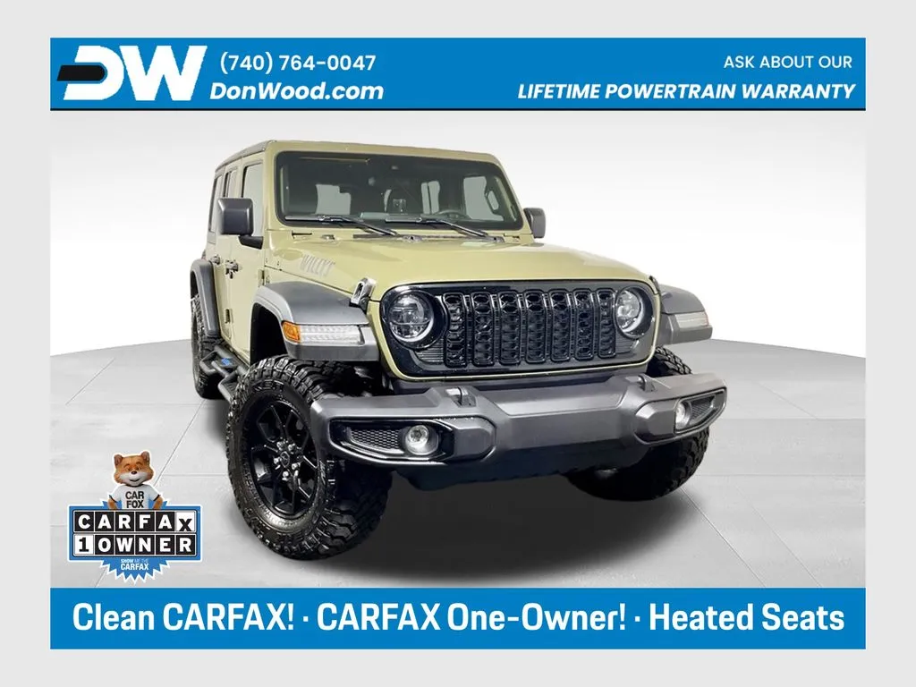Green 2025 Jeep Wrangler Willys for sale in Athens, OH