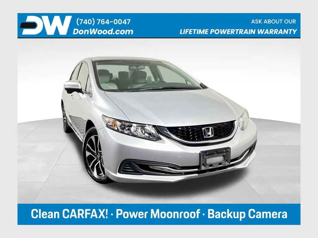 Silver 2015 Honda Civic EX for sale in Athens, OH