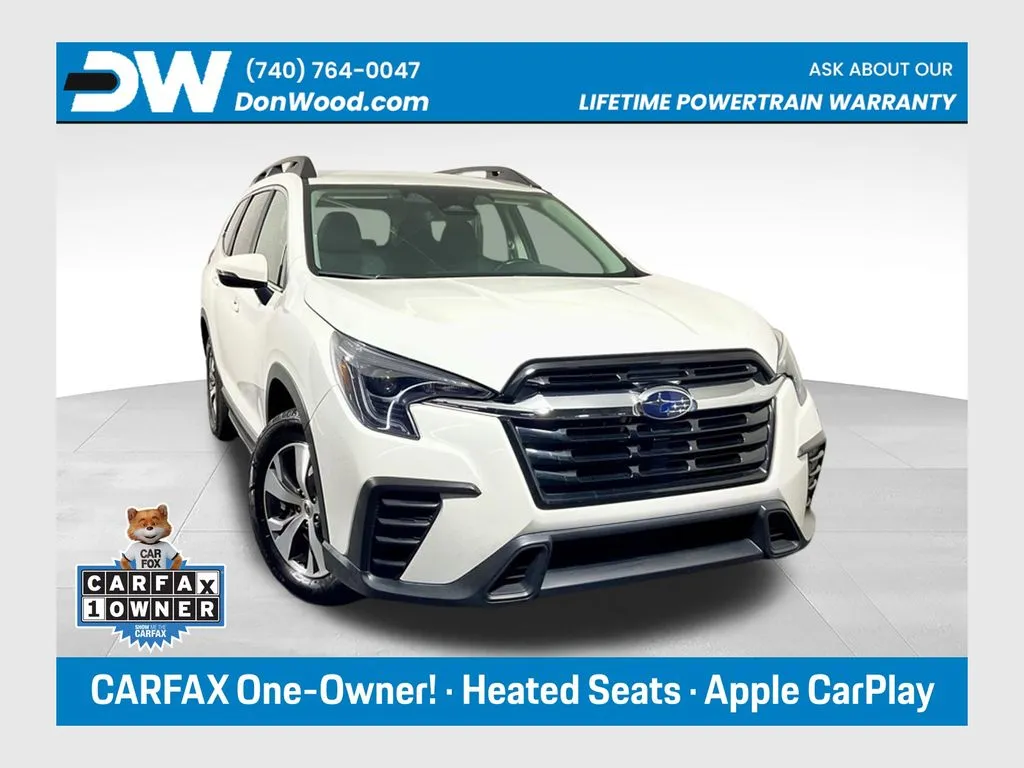 White 2023 Subaru Ascent Premium for sale in Athens, OH