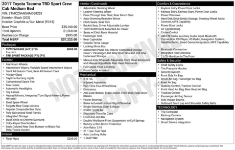 More photos of 2017 Toyota Tacoma TRD Sport at Don Wood Toyota, OH