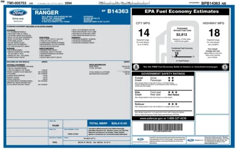 Another view of 2011 Ford Ranger Sport for sale in Athens, OH at Don Wood Toyota
