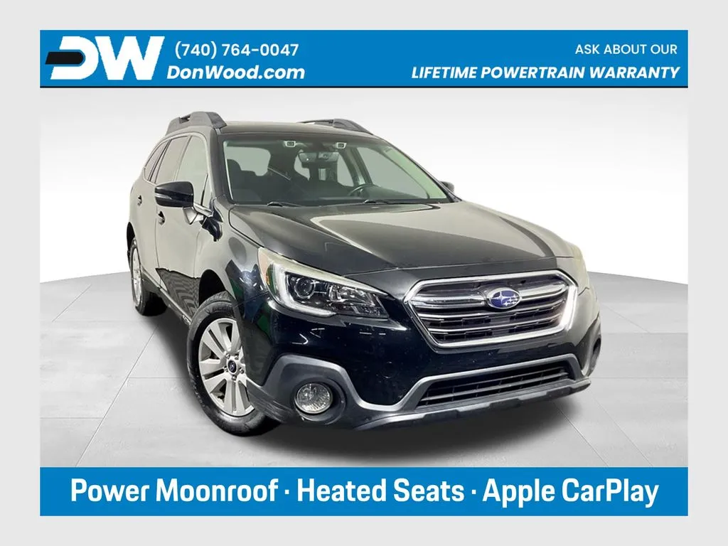 Black 2019 Subaru Outback 2.5i Premium for sale in Athens, OH