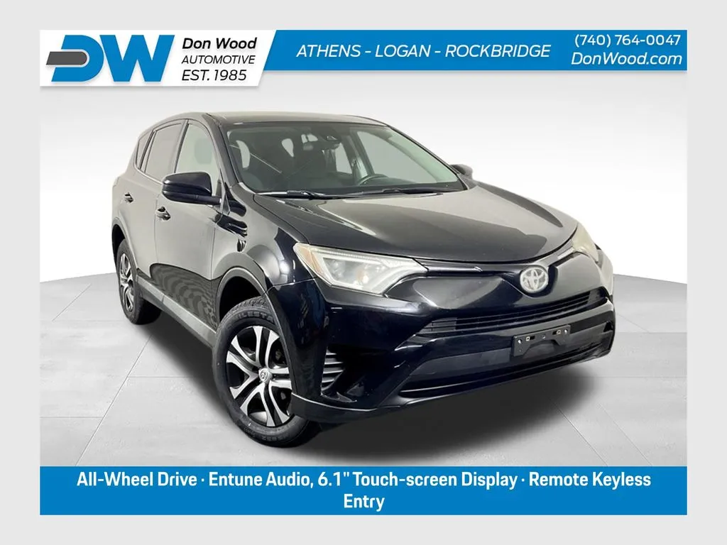 Black 2018 Toyota RAV4 LE for sale in Athens, OH
