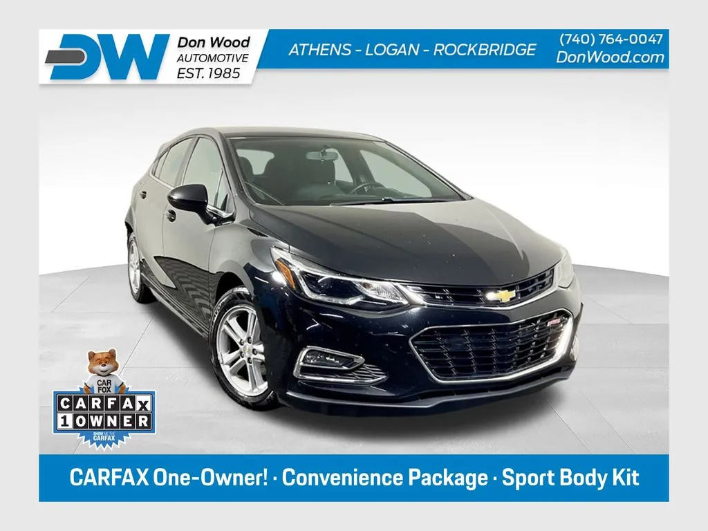 Black 2017 Chevrolet Cruze LT for sale in Athens, OH