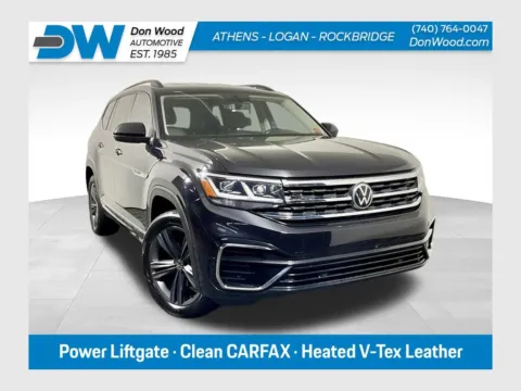 Black 2021 Volkswagen Atlas 3.6L V6 SE w/Technology R-Line for sale in Athens, OH