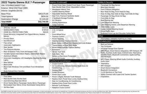 Another view of 2022 Toyota Sienna XLE for sale in Athens, OH at Don Wood Toyota