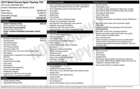 Photos of 2019 Buick Encore Sport Touring for sale in Athens, OH at Don Wood Toyota
