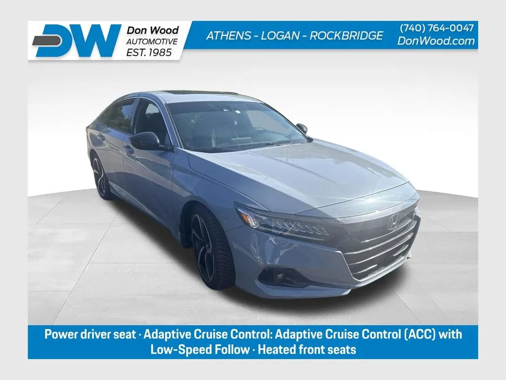Gray 2021 Honda Accord Sport 2.0T for sale in Athens, OH