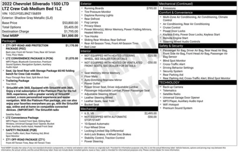 Photos of 2022 Chevrolet Silverado 1500 LTD LTZ for sale in Athens, OH at Don Wood Toyota