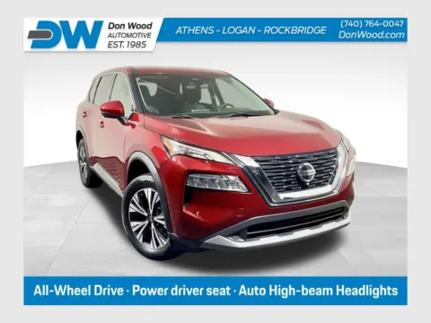Red 2021 Nissan Rogue SV for sale in Athens, OH