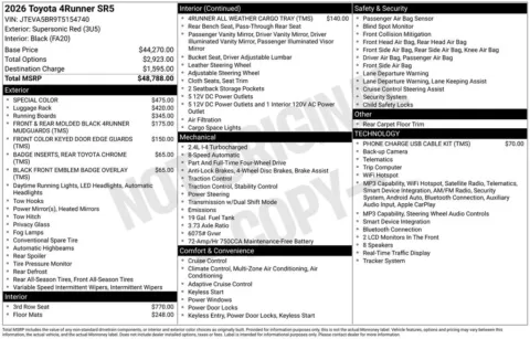 Another view of 2026 Toyota 4Runner SR5 for sale in Athens, OH at Don Wood Toyota