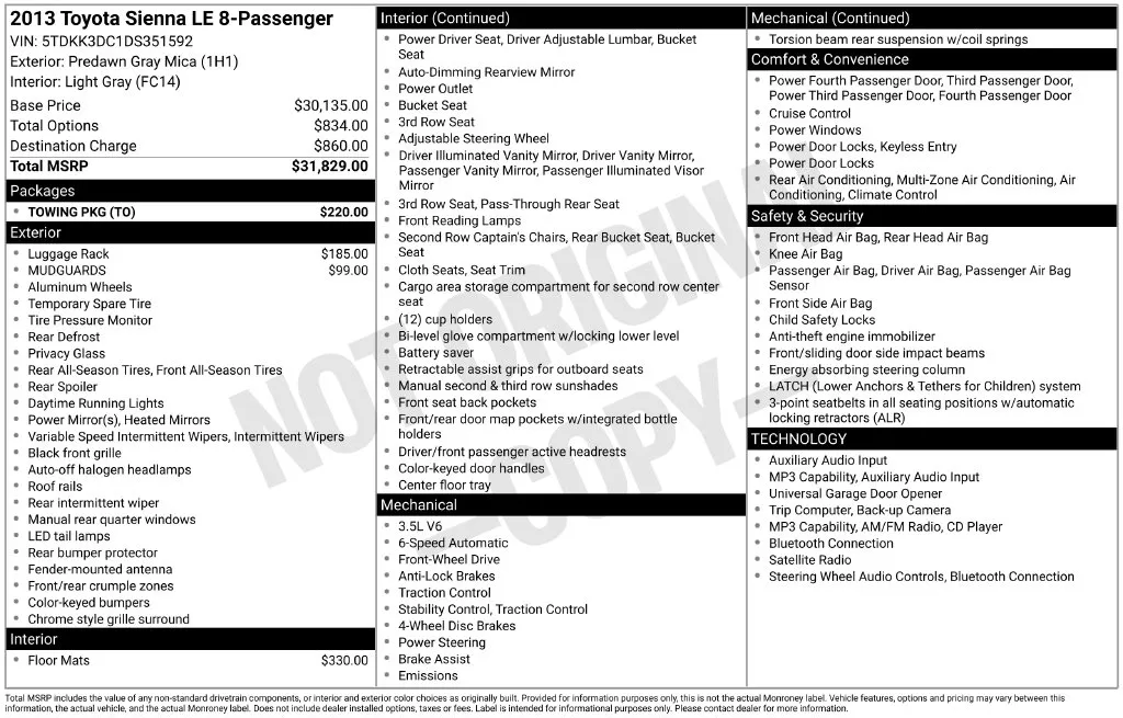 Toyota Sienna photo 6