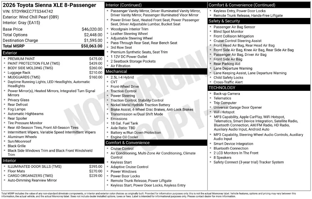 Toyota Sienna photo 6