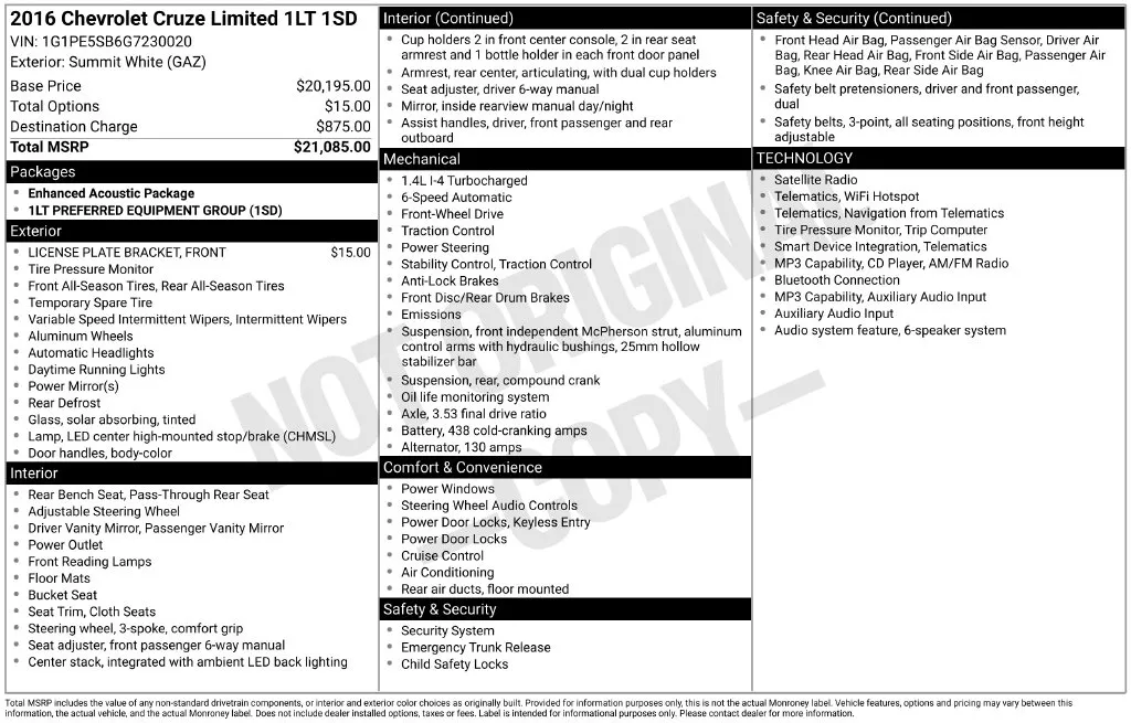 Chevrolet Cruze Limited photo 6