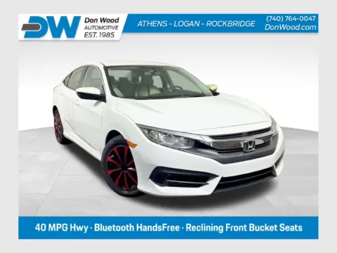 White 2017 Honda Civic LX for sale in Athens, OH