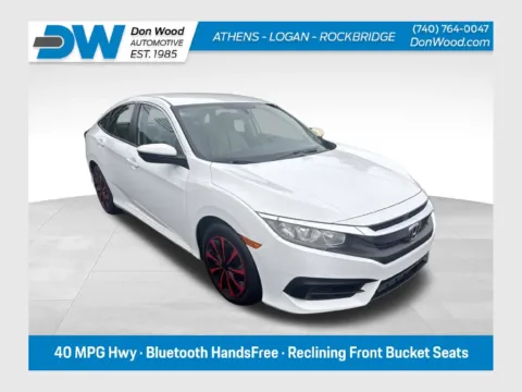 White 2017 Honda Civic LX for sale in Athens, OH