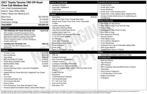 Photos of 2021 Toyota Tacoma TRD Off-Road for sale in Athens, OH at Don Wood Toyota