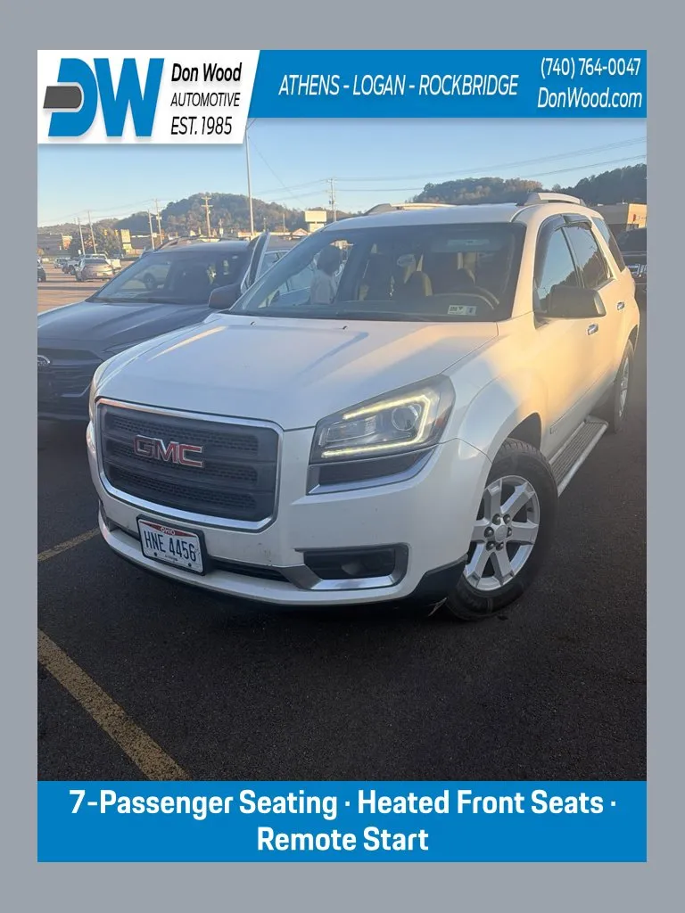 White 2015 GMC Acadia SLE-2 for sale in Athens, OH