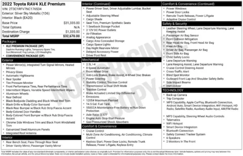 Photos of 2022 Toyota RAV4 XLE Premium for sale in Athens, OH at Don Wood Toyota