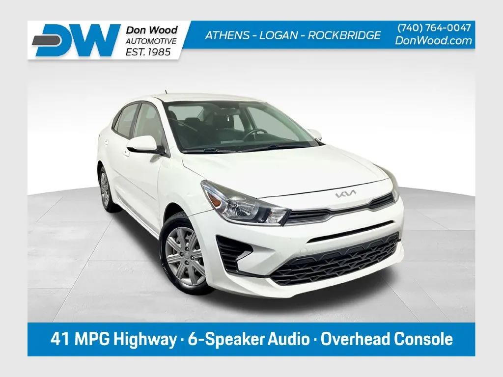 White 2022 Kia Rio S for sale in Athens, OH