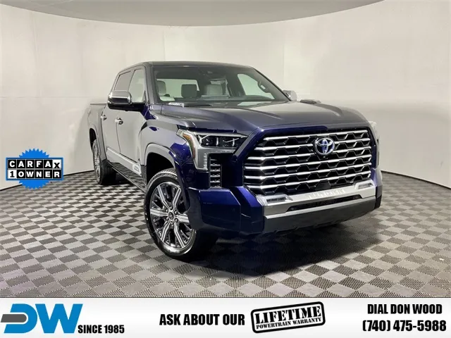 Blue 2023 Toyota Tundra Hybrid Capstone for sale in Athens, OH