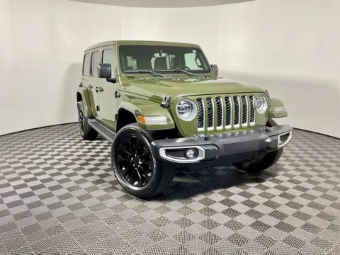 Green 2021 Jeep Wrangler Unlimited Sahara 4xe for sale in Athens, OH