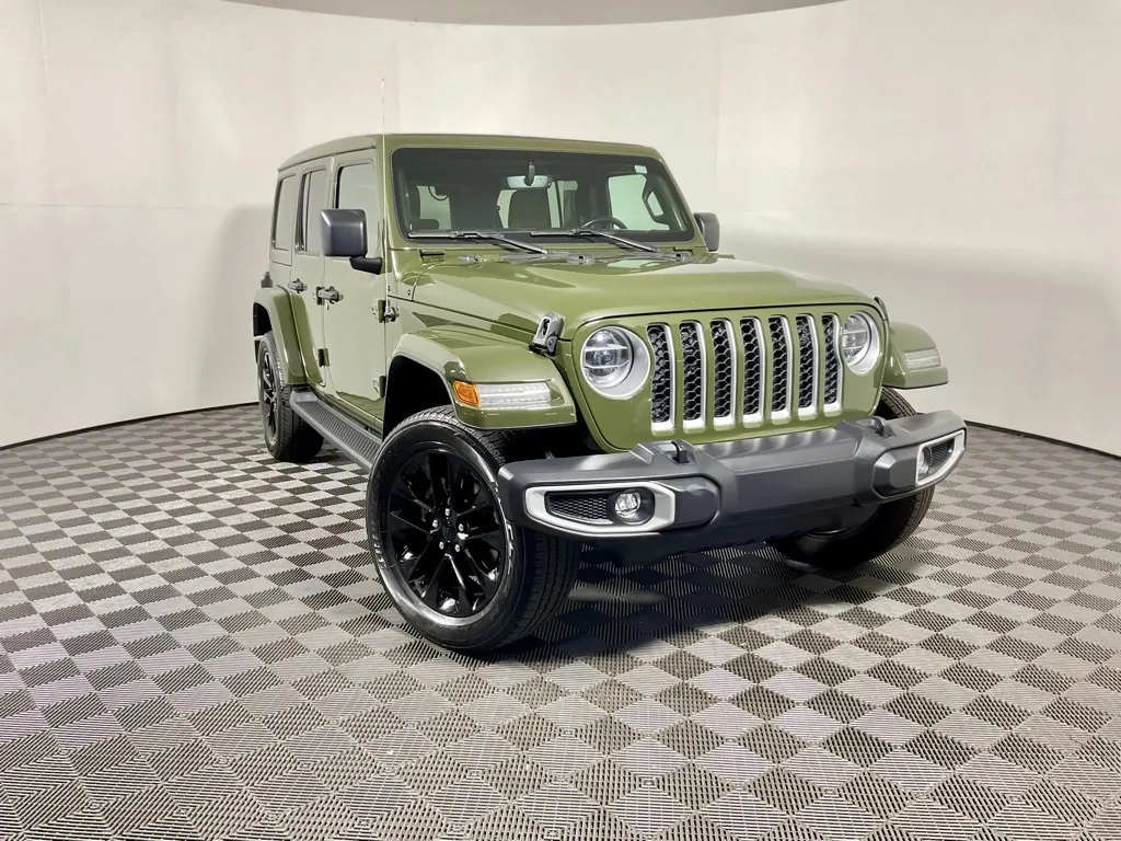 Green 2021 Jeep Wrangler Unlimited Sahara 4xe for sale in Athens, OH