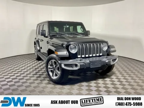 Black 2020 Jeep Wrangler Unlimited Sahara for sale in Athens, OH