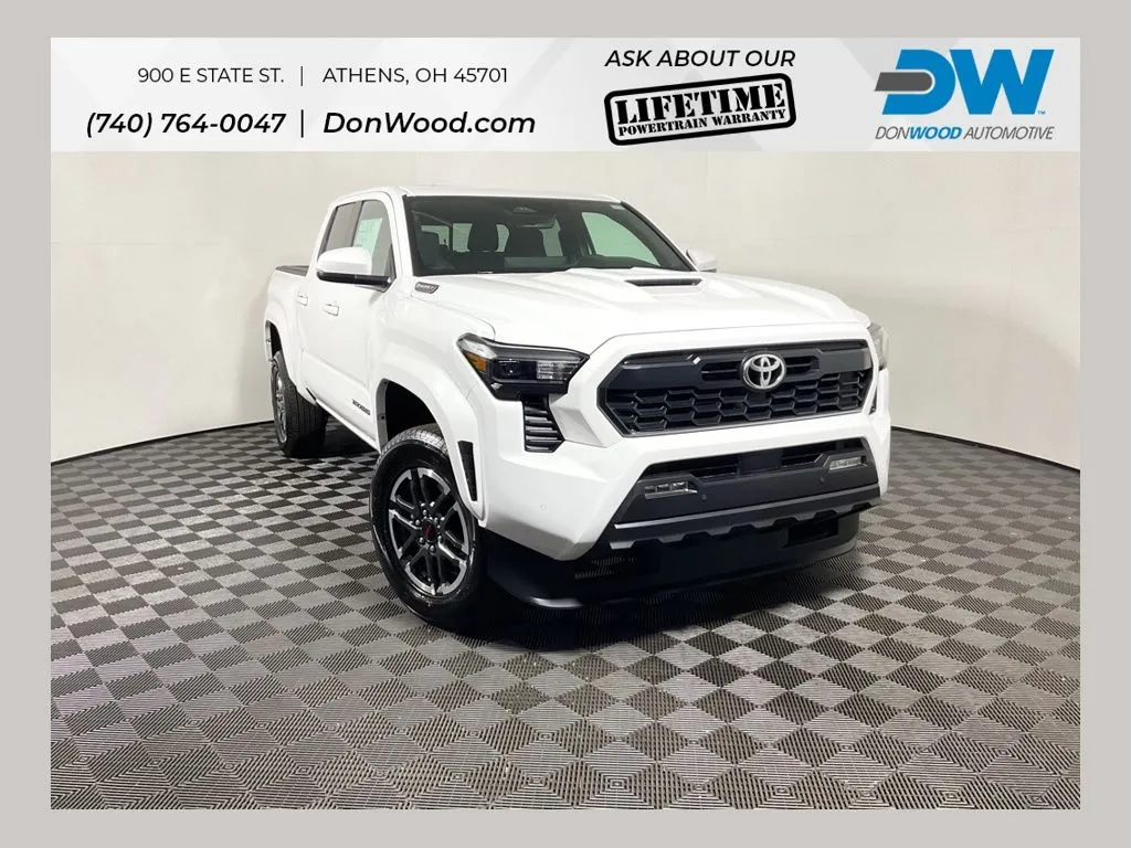 White 2025 Toyota Tacoma Hybrid TRD Sport for sale in Athens, OH