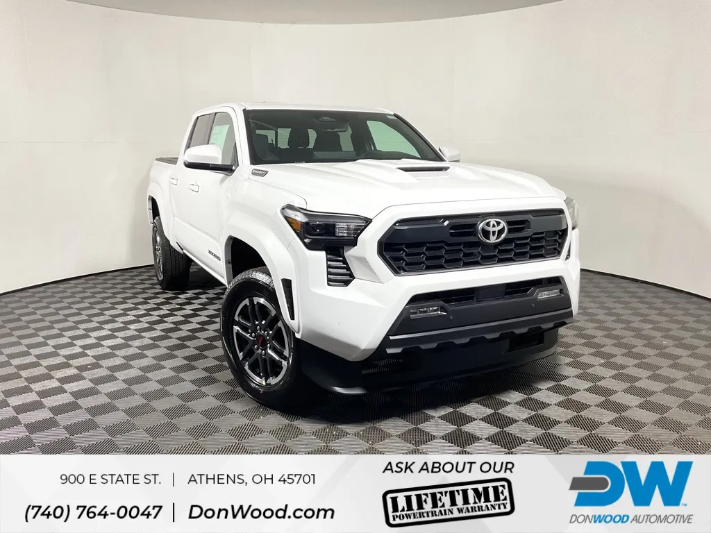 White 2025 Toyota Tacoma Hybrid TRD Sport for sale in Athens, OH