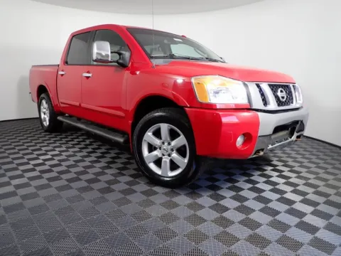 Red 2010 Nissan Titan LE for sale in Rockbridge, OH