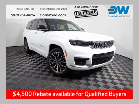 White 2025 Jeep Grand Cherokee L Summit for sale in Rockbridge, OH