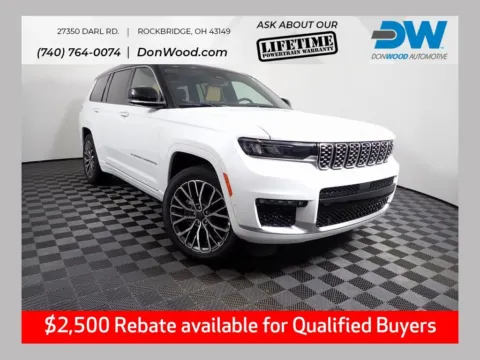 White 2025 Jeep Grand Cherokee L Summit for sale in Rockbridge, OH