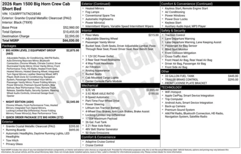 Another view of 2026 Ram 1500 Big Horn/Lone Star for sale in Rockbridge, OH at Don Wood Chrysler Dodge Jeep Ram