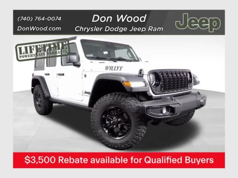 White 2026 Jeep Wrangler Willys for sale in Rockbridge, OH