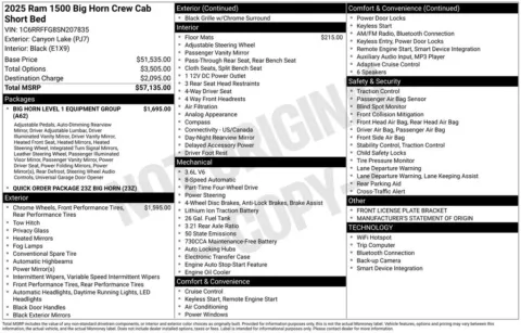 Another view of 2025 Ram 1500 Big Horn/Lone Star for sale in Rockbridge, OH at Don Wood Chrysler Dodge Jeep Ram