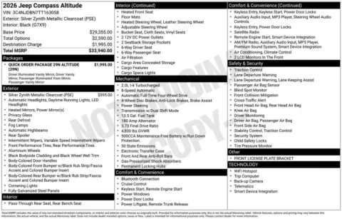 Another view of 2026 Jeep Compass Latitude for sale in Rockbridge, OH at Don Wood Chrysler Dodge Jeep Ram